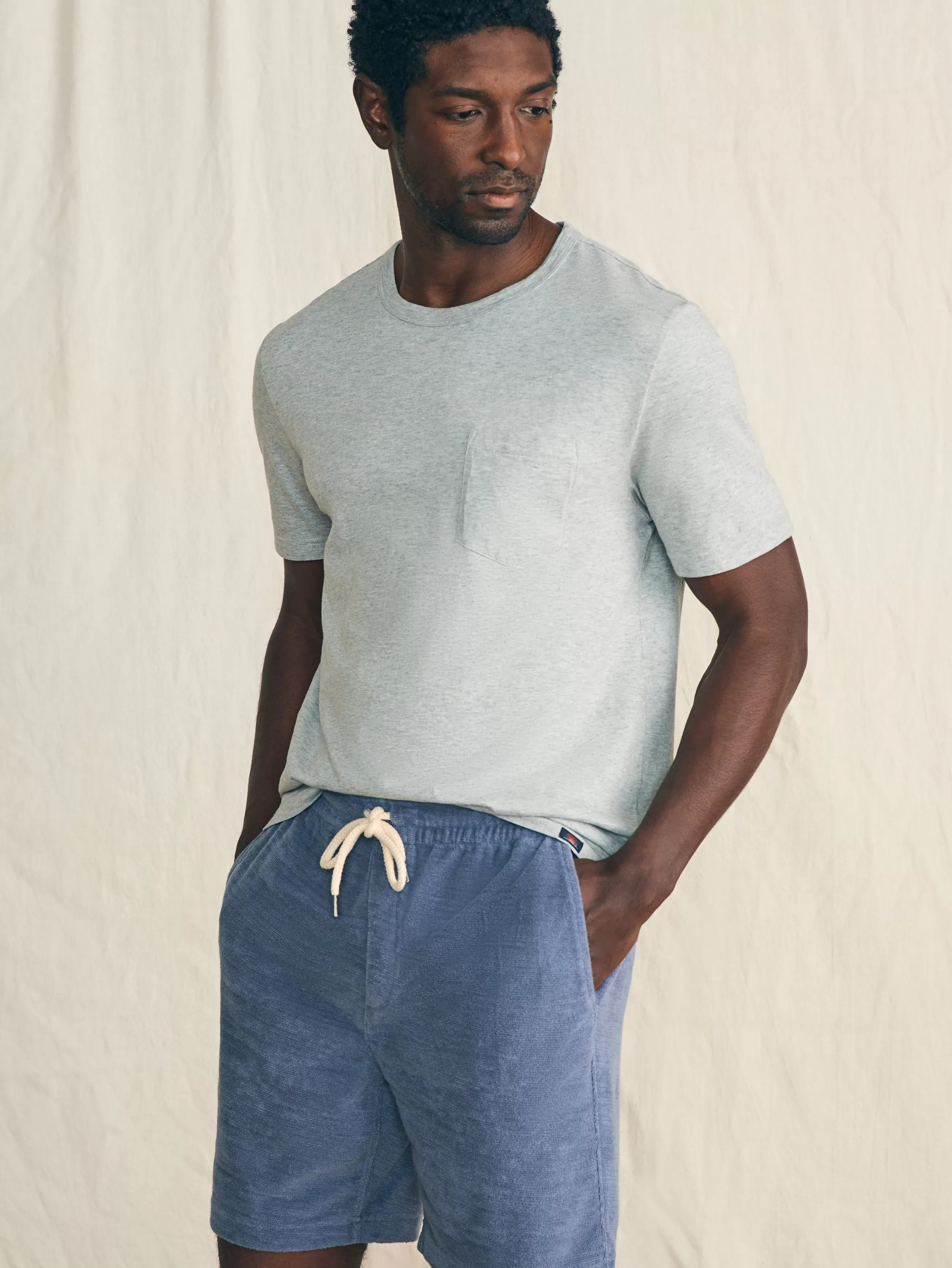 Faherty Brand Cabana Towel Terry Sweatshort -