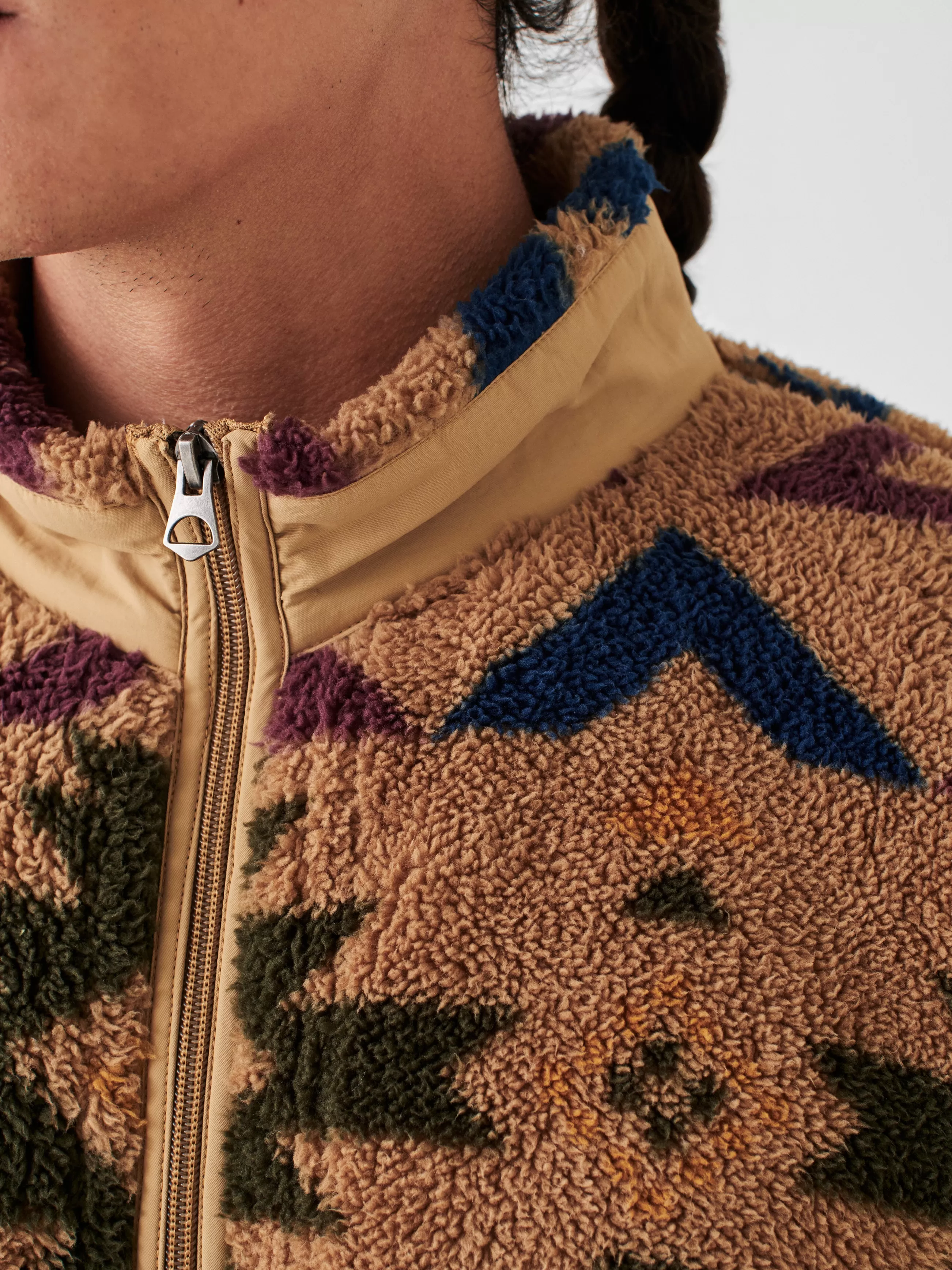 Faherty Brand Doug Good Feather High Pile Fleece Full Zip -