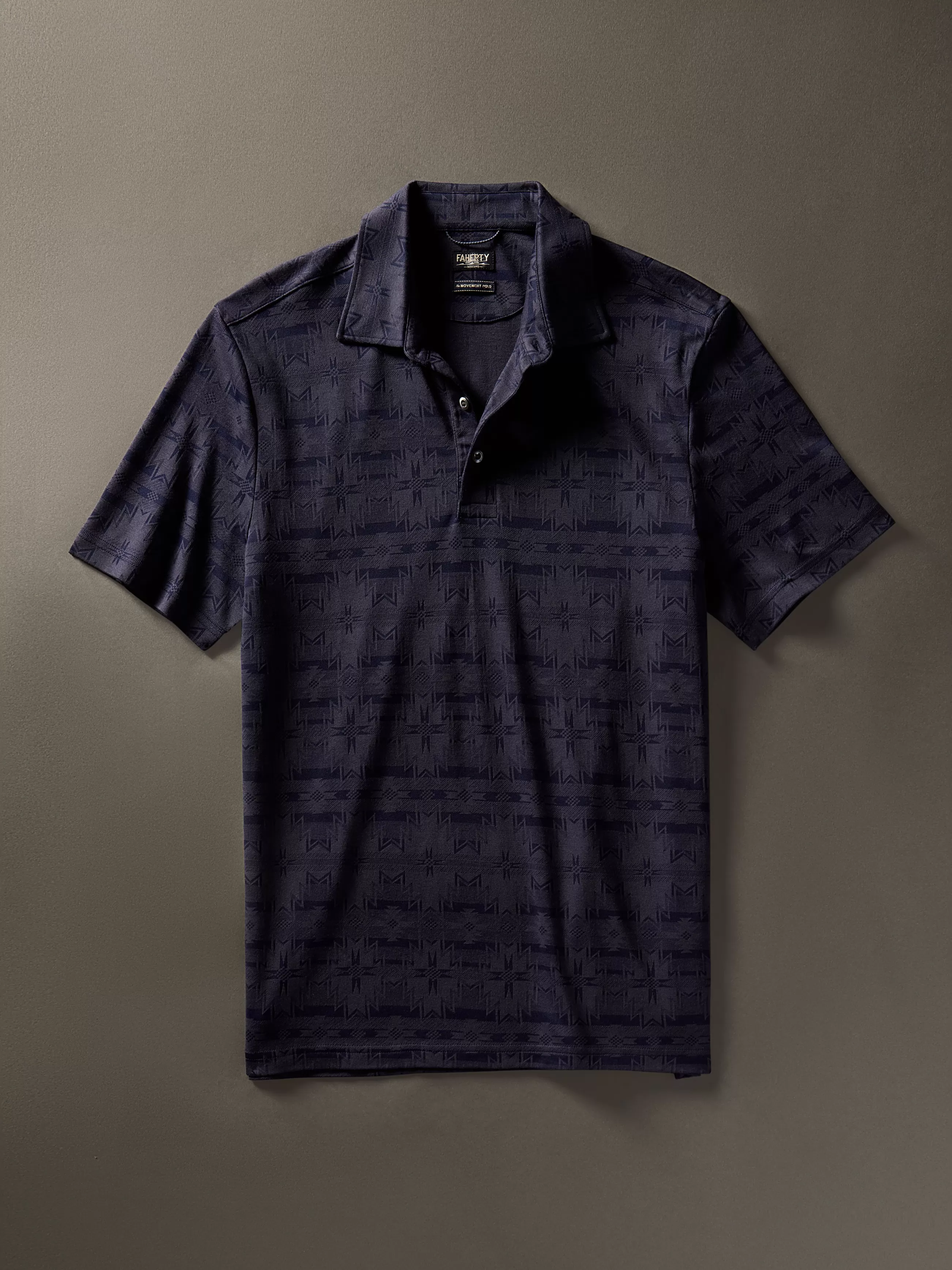 Faherty Brand Doug Good Feather Movement™ Short-Sleeve Pique Polo -