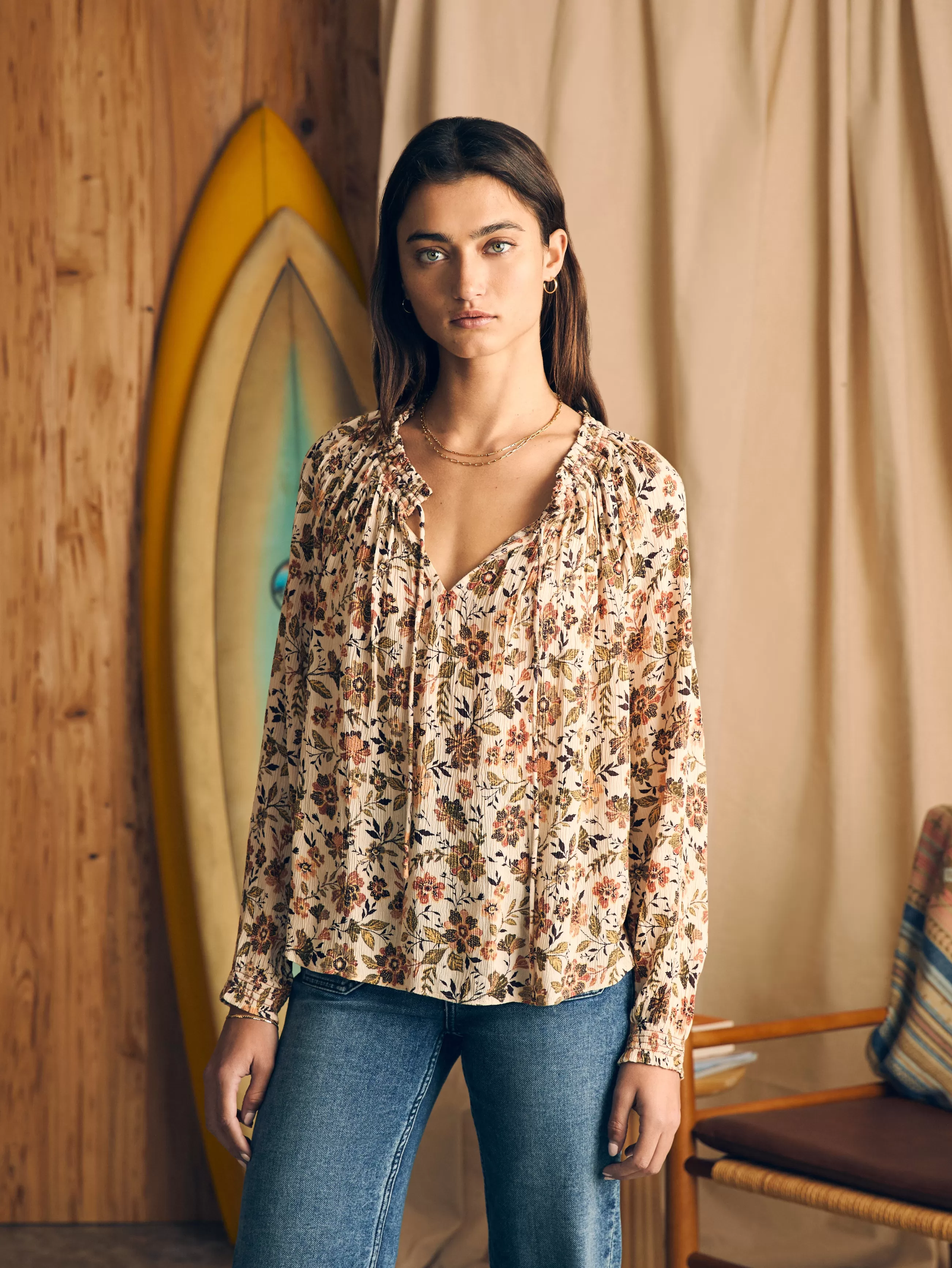 Women Faherty Brand Emery Top -