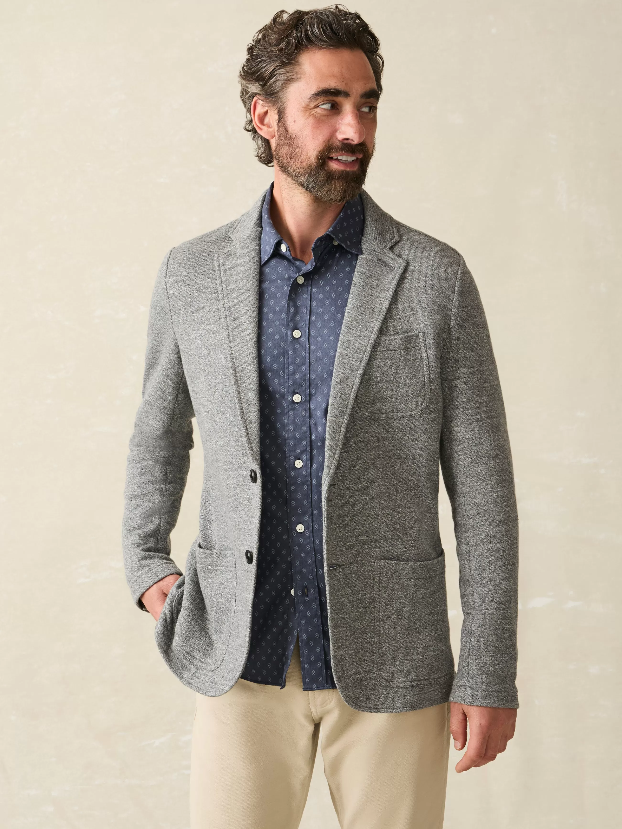 Faherty Brand Inlet Knit Blazer -
