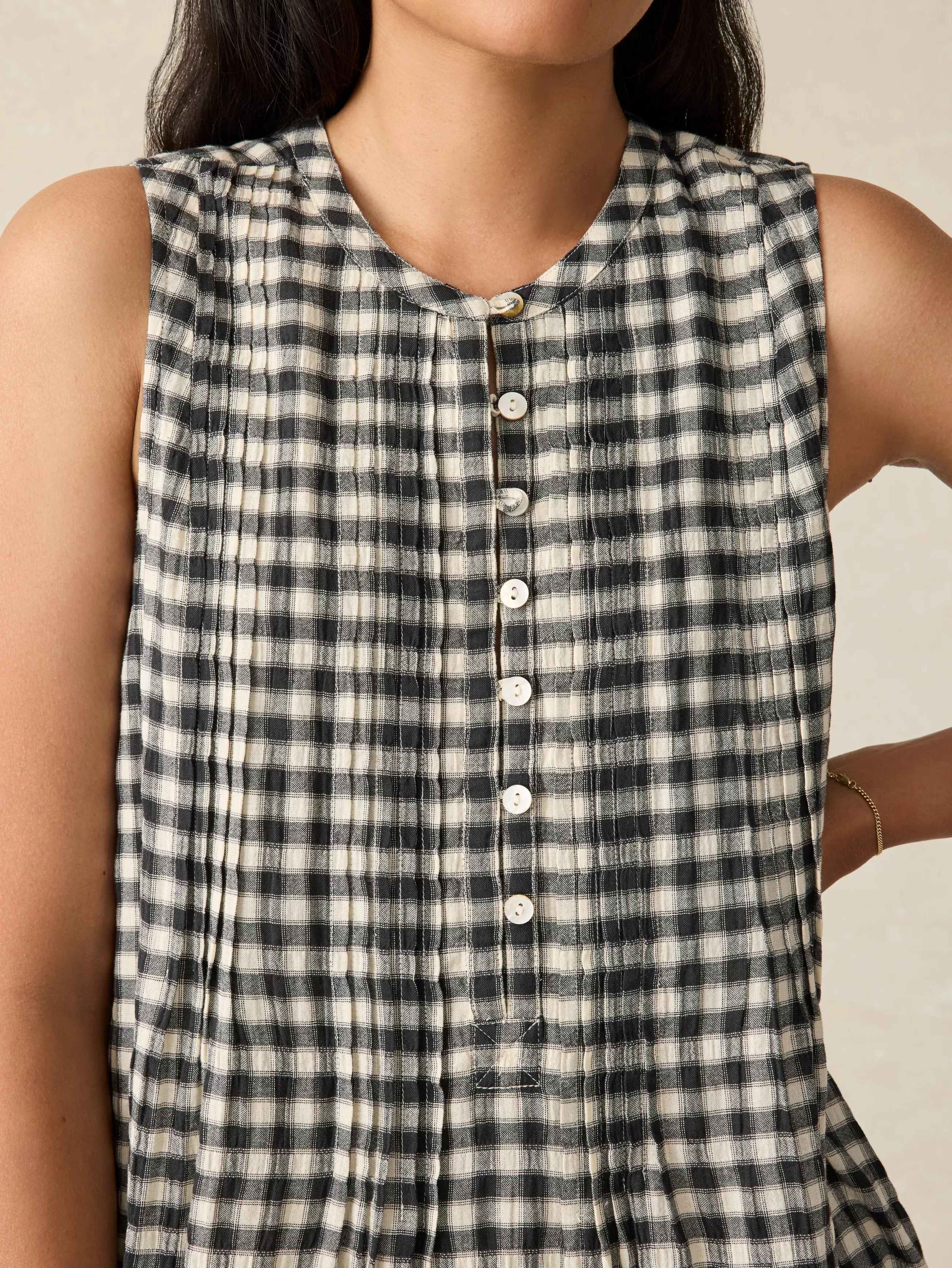 Women Faherty Brand Isha Gingham Dress -
