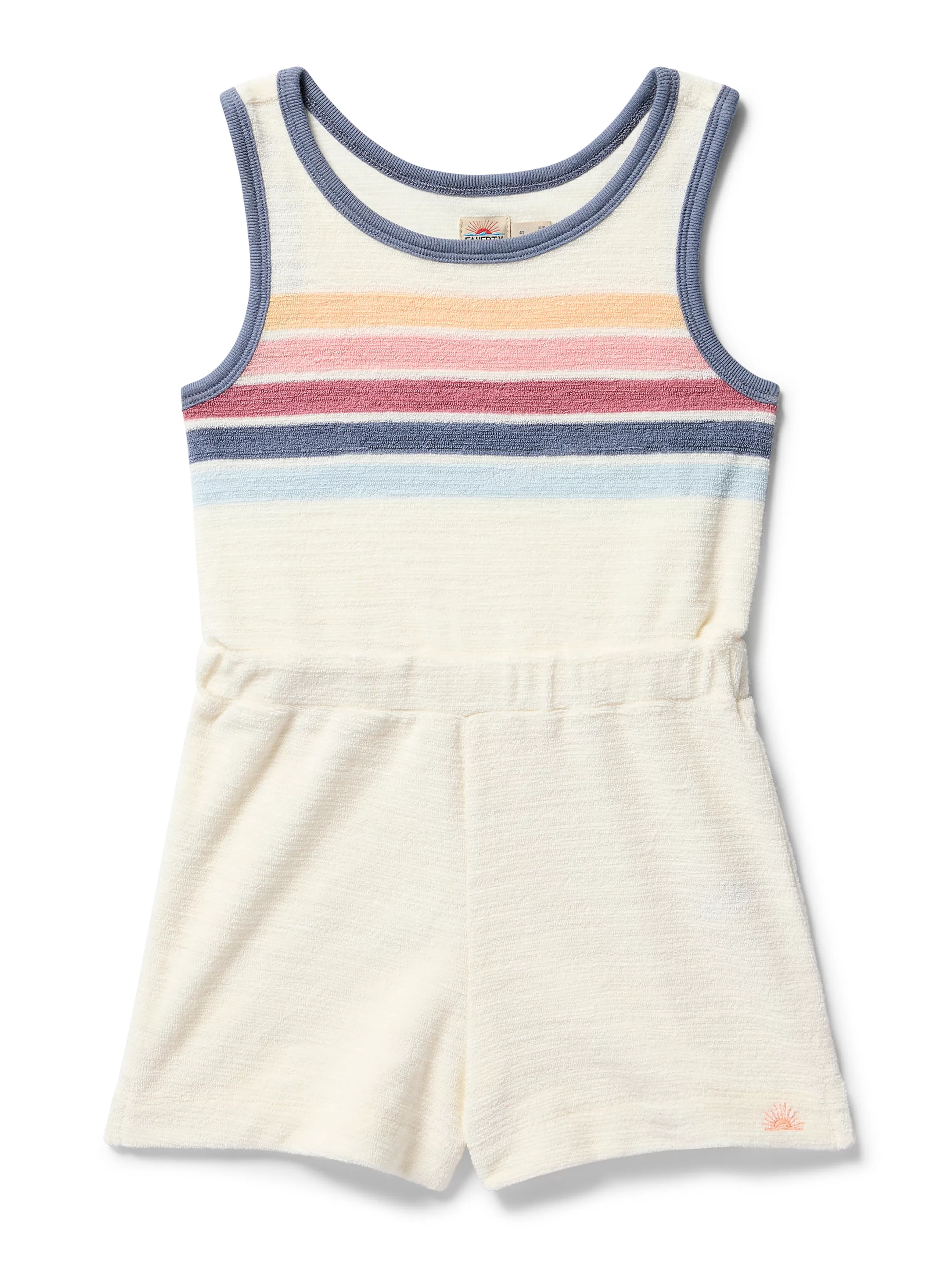 Kids Faherty Brand Kids Cabana Towel Terry Romper -