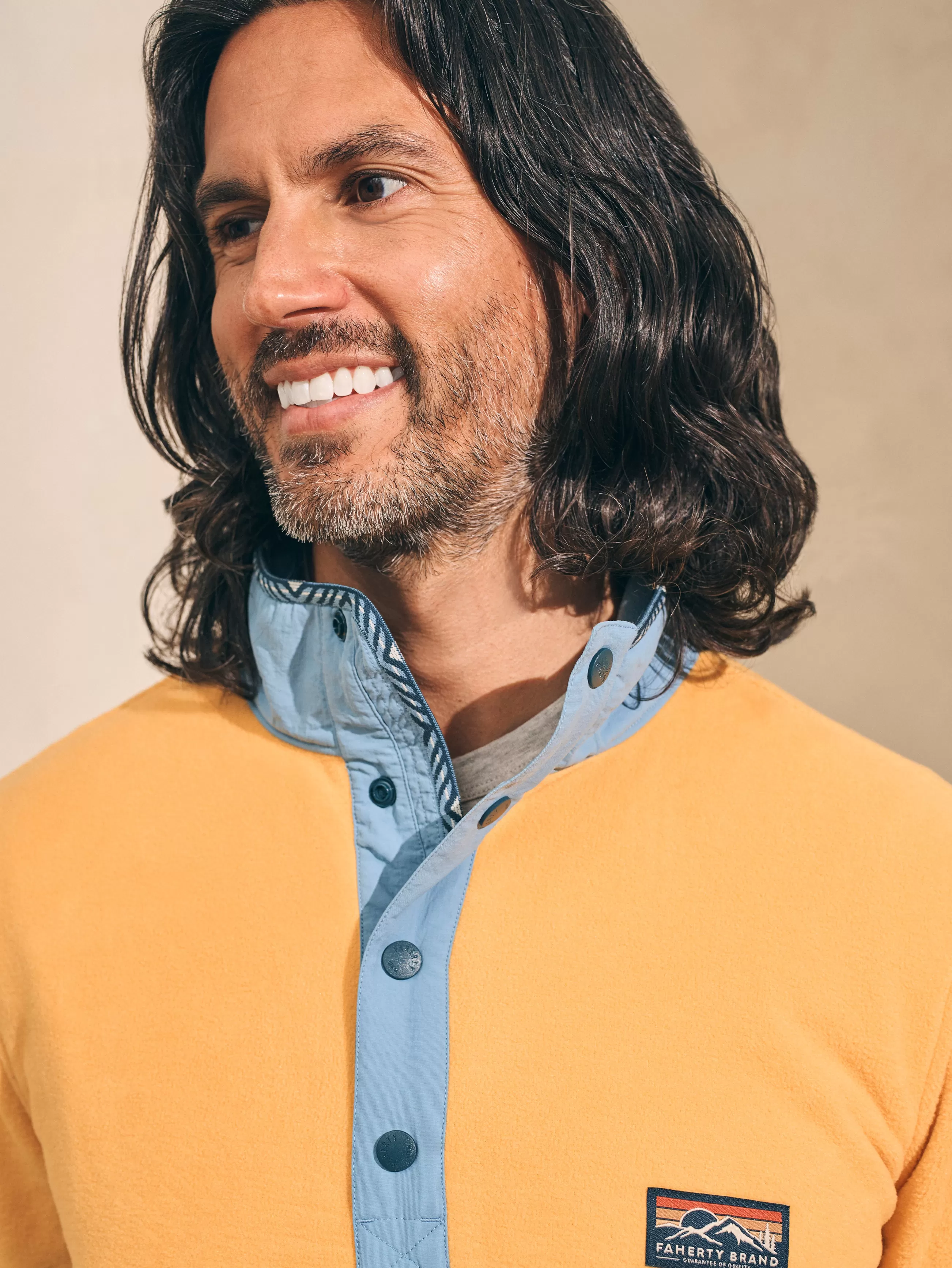 Faherty Brand Low Pile Fleece Popover -