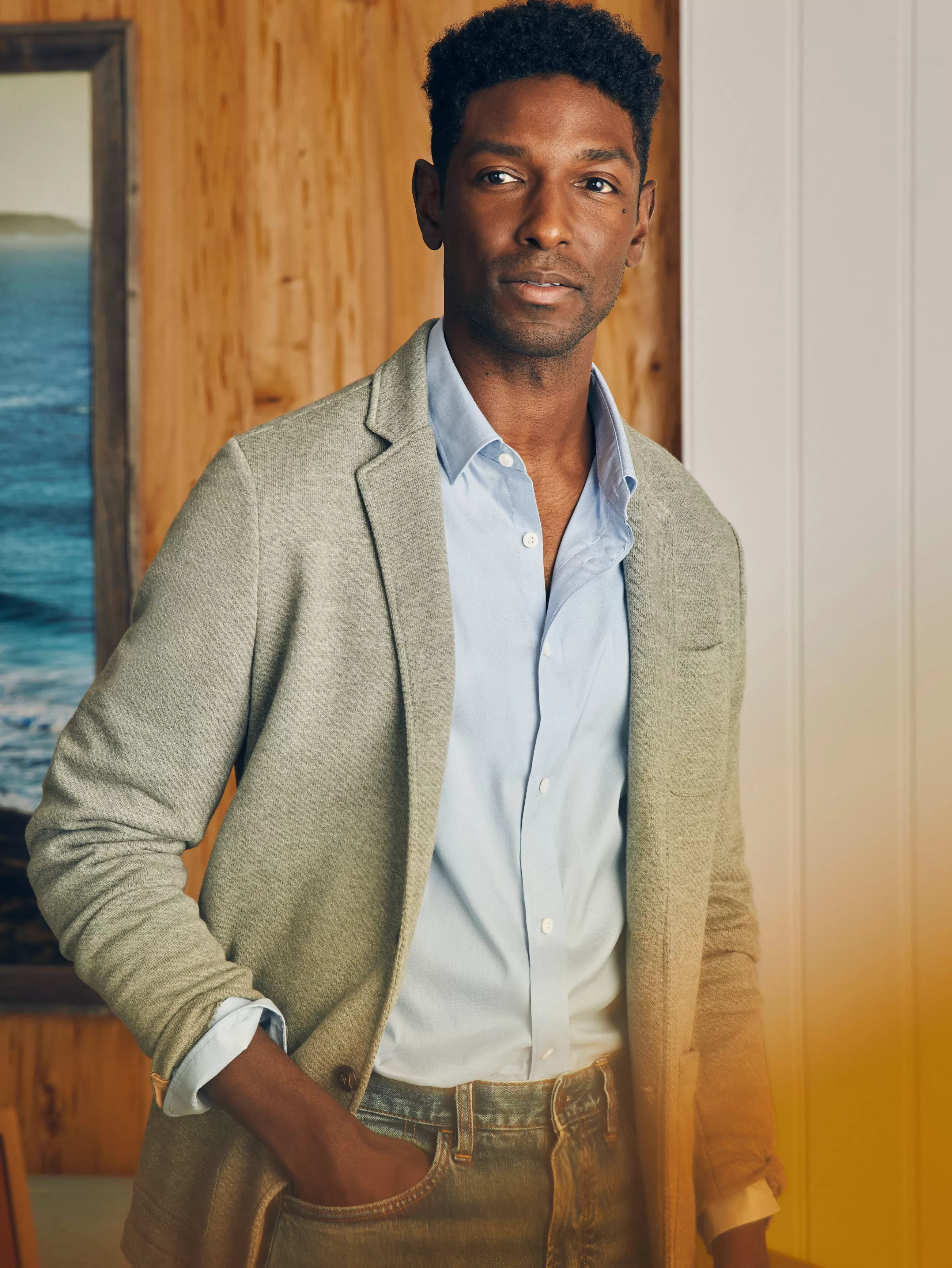 Faherty Brand Movement™ Dress Shirt (Tall) -