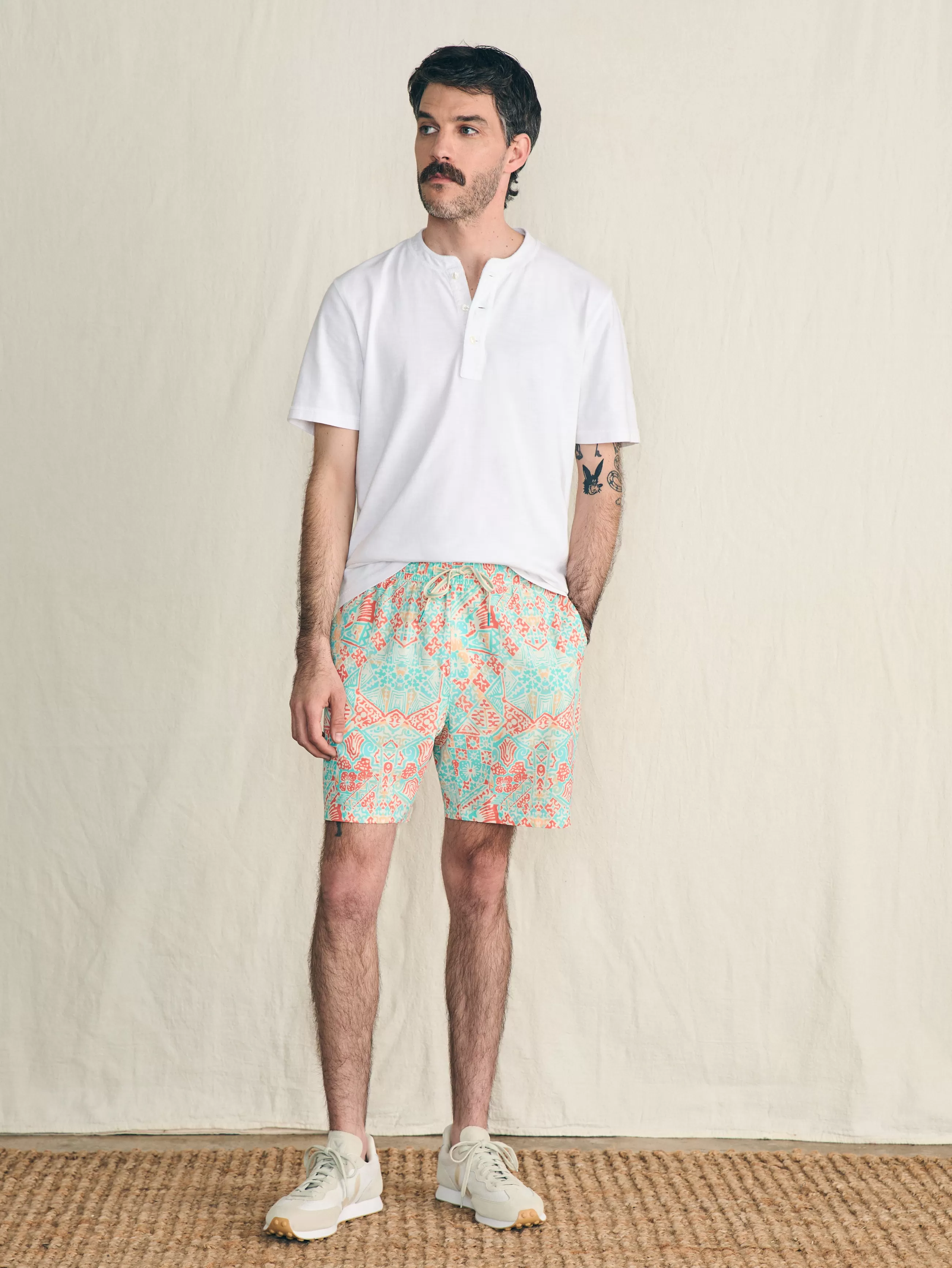 Faherty Brand Shorelite Active Swim Short (7" Inseam) -