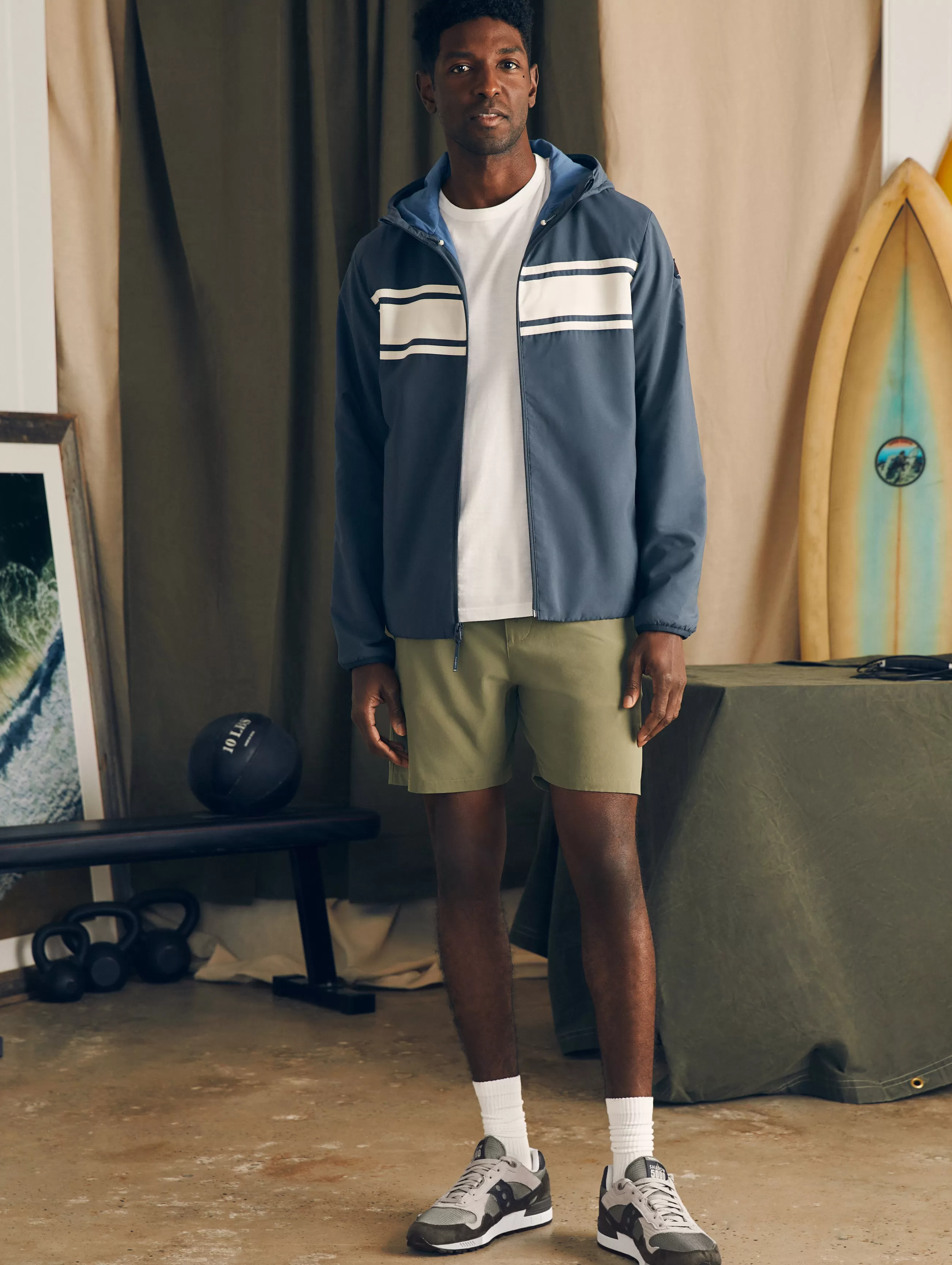 Faherty Brand Shorelite Surf Stripe Jacket -