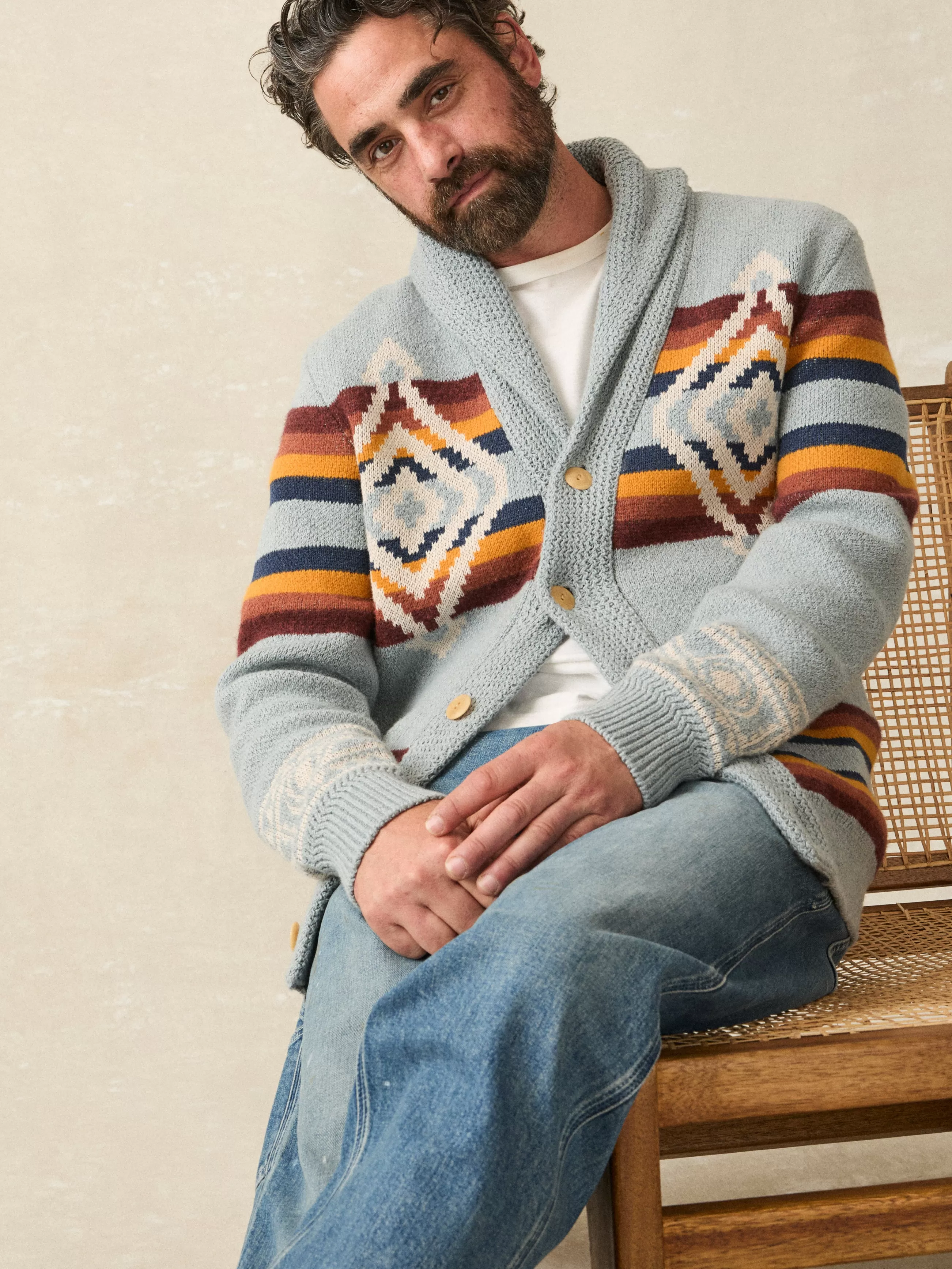 Faherty Brand Steven Paul Judd Cardigan Sweater -