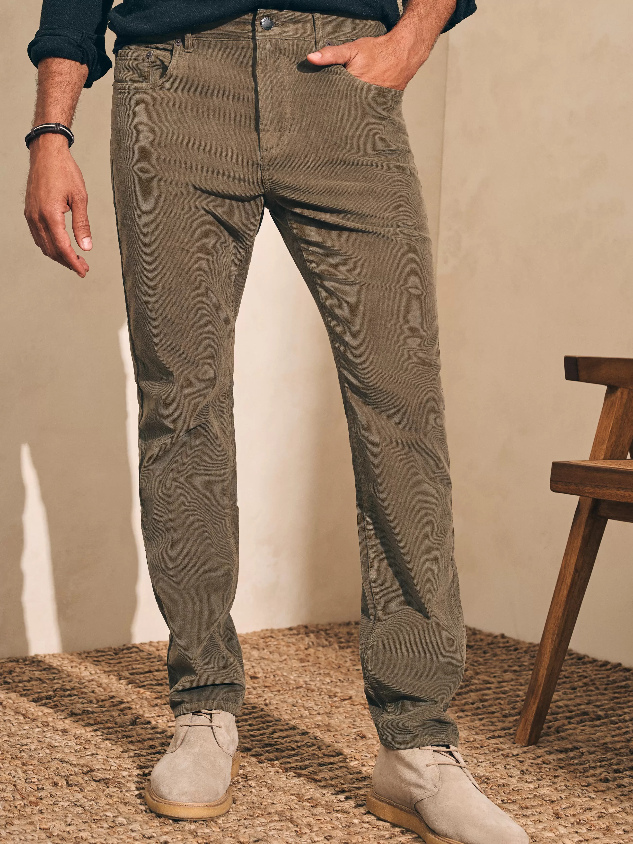 Faherty Brand Stretch Corduroy 5-Pocket Pant (32" Inseam) -