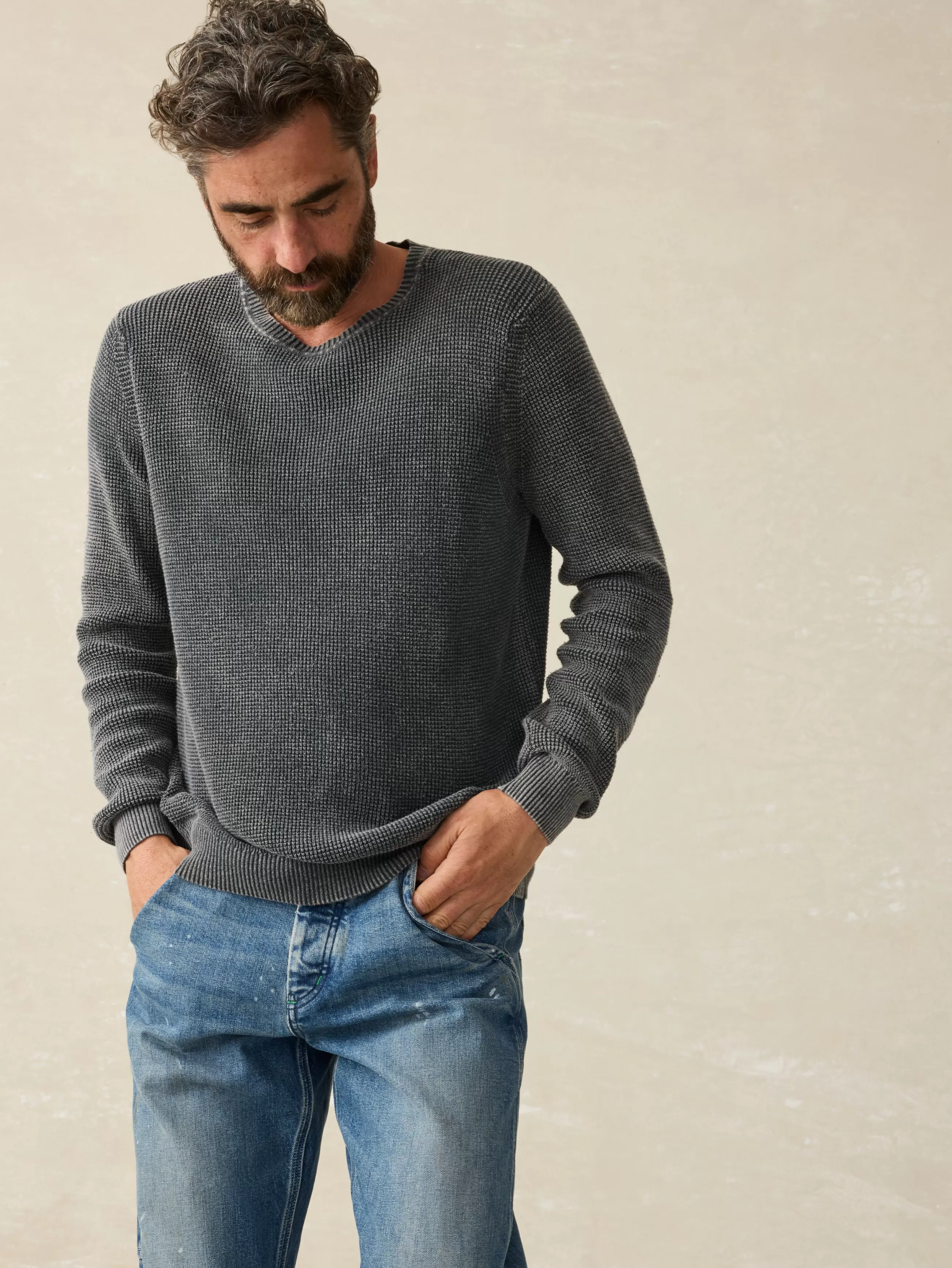 Faherty Brand Sunwashed Crewneck Sweater (Tall) -