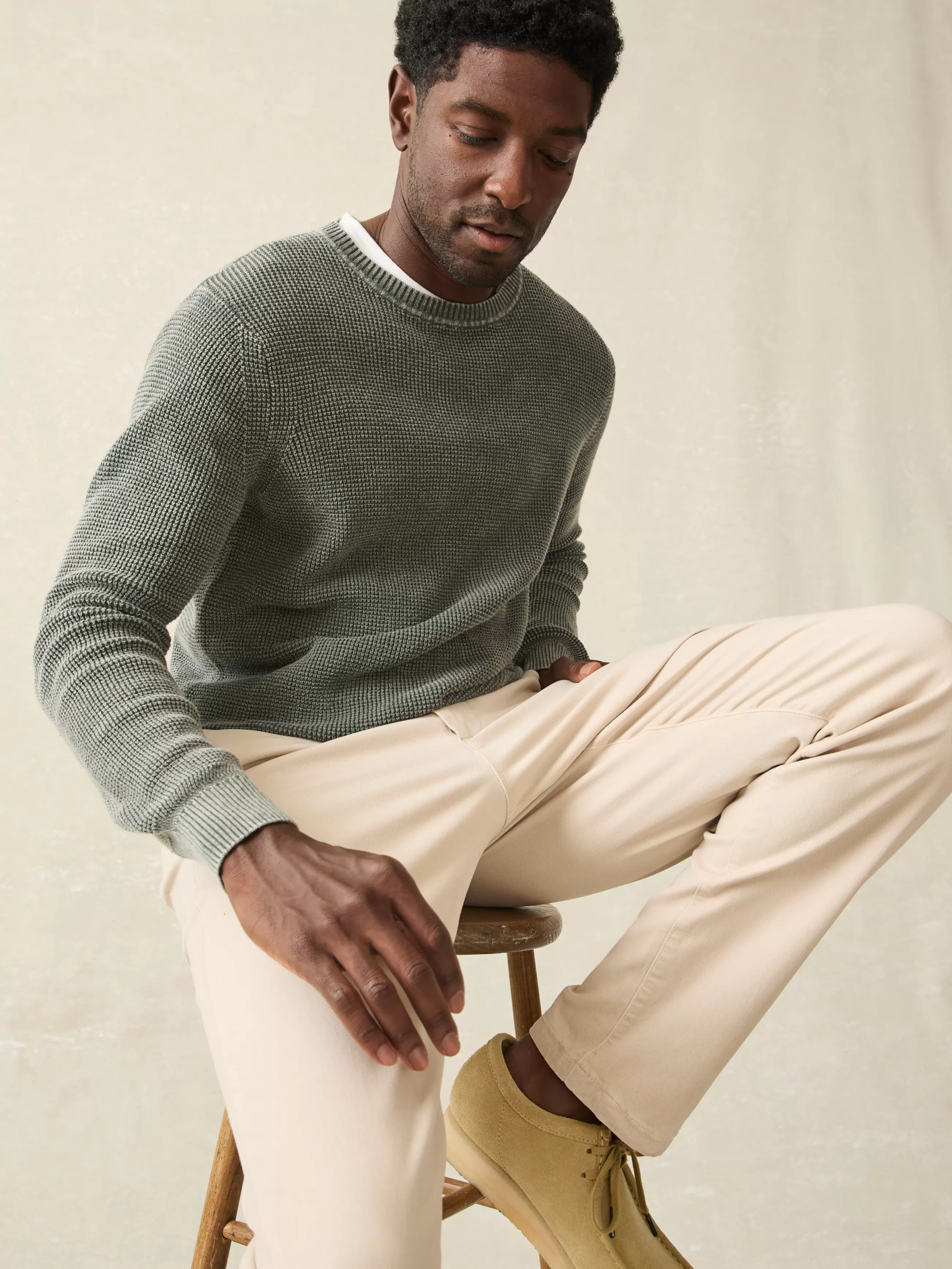 Faherty Brand Sunwashed Crewneck Sweater (Tall) -