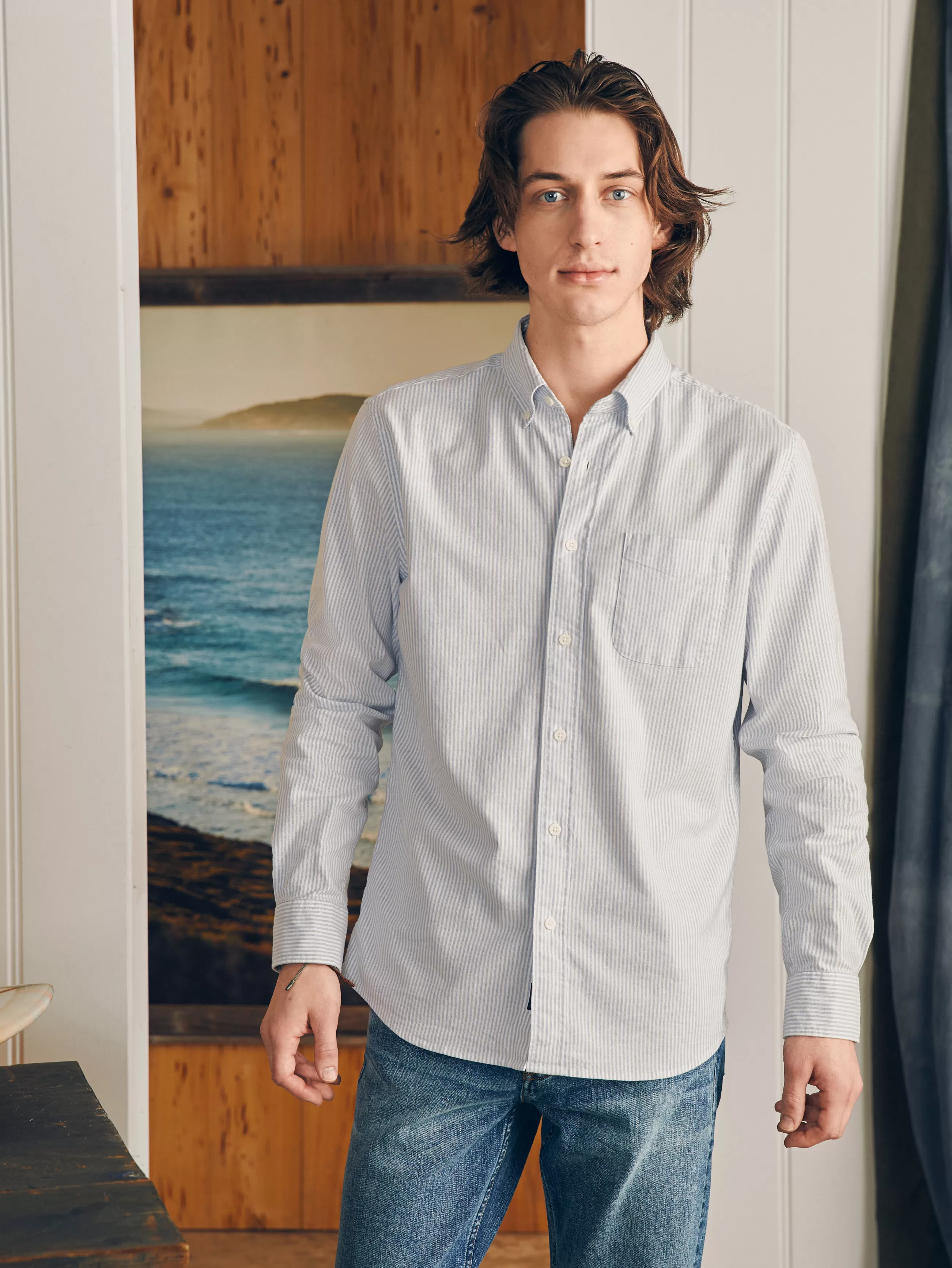 Faherty Brand Supima Oxford Shirt -