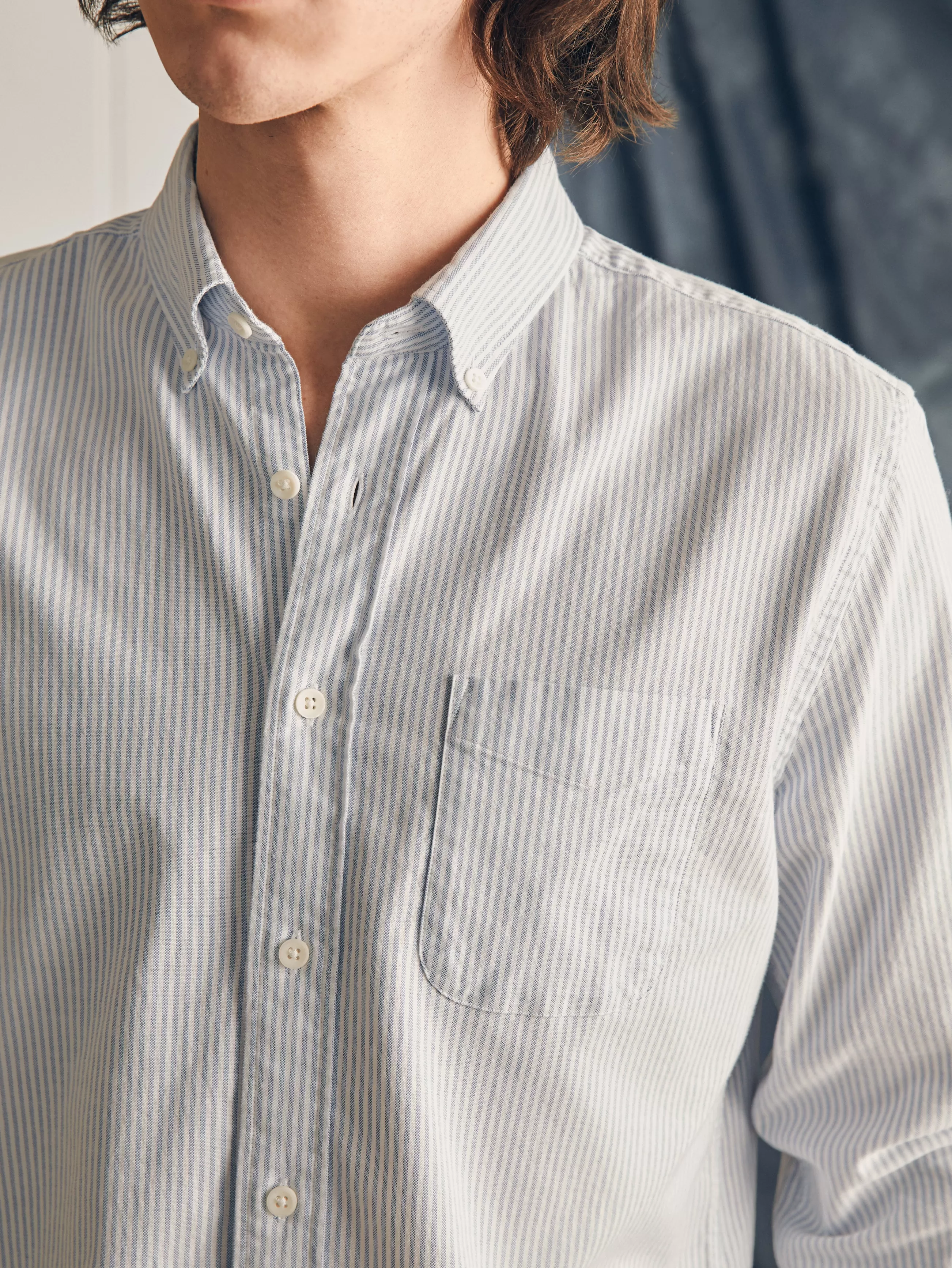 Faherty Brand Supima Oxford Shirt (Tall) -