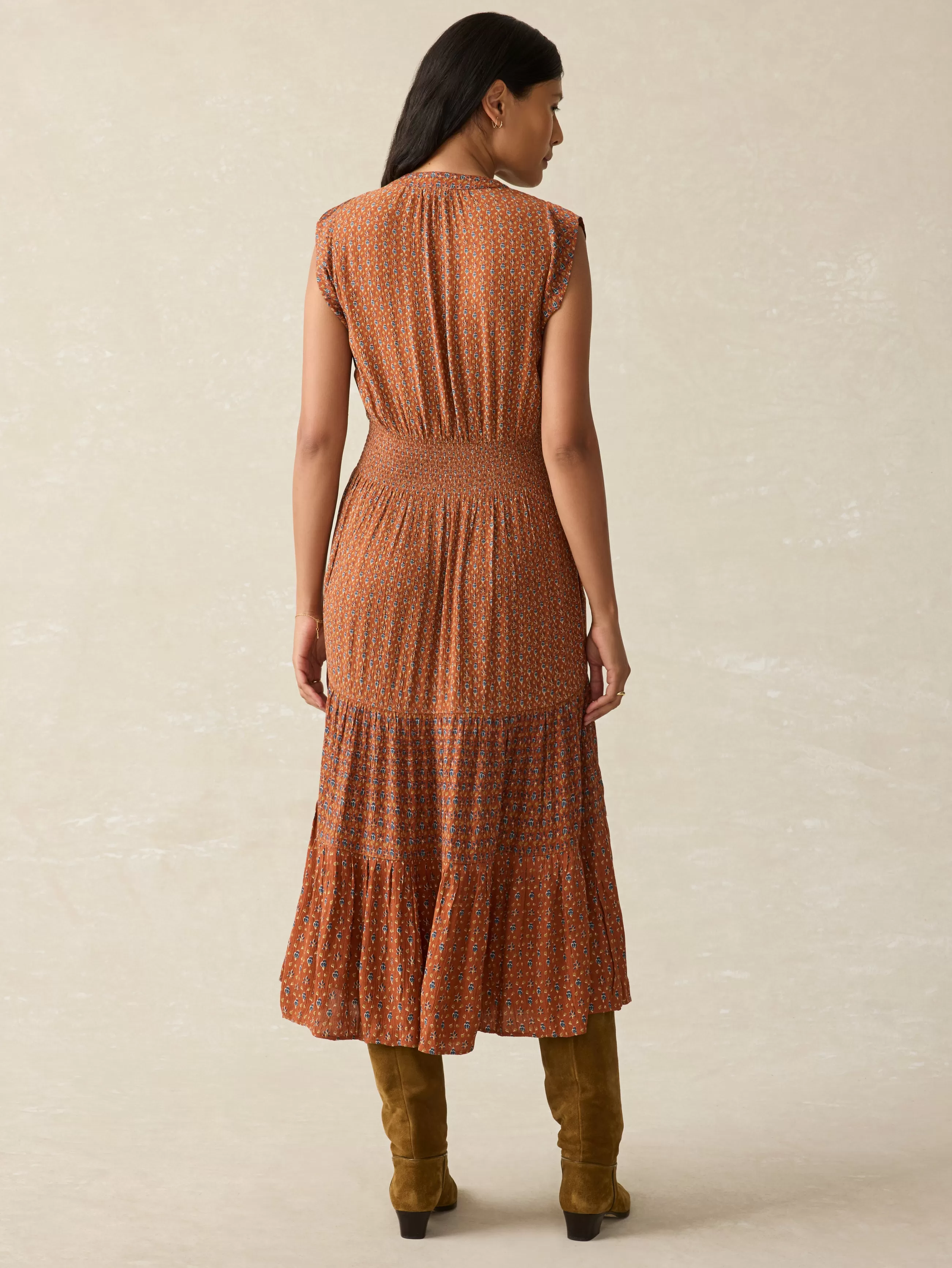 Women Faherty Brand Woodstock Midi Dress -